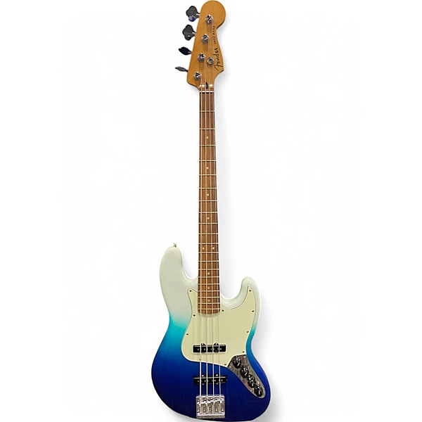 Used Fender Player Plus Active Jazz BassBelair Blue Electric Bass Guitar