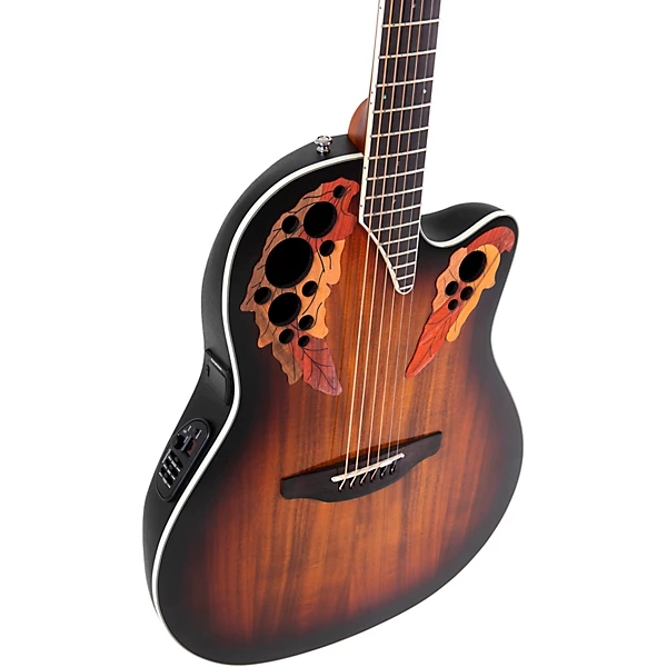 Ovation CE48P Celebrity Series Elite Plus Super Shallow Acoustic-Electric Guitar Koa Burst 12 Ovation CE48P Celebrity Series Elite Plus Super Shallow Acoustic-Electric Guitar Koa Burst