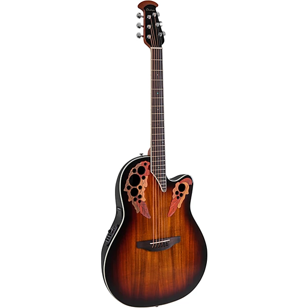 Ovation CE48P Celebrity Series Elite Plus Super Shallow Acoustic-Electric Guitar Koa Burst 6 Ovation CE48P Celebrity Series Elite Plus Super Shallow Acoustic-Electric Guitar Koa Burst