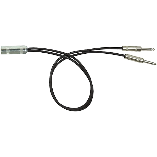 Rapco Horizon 1F-2M Mono 1/4 Guitar Y Cable 2 ft.