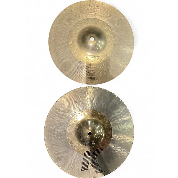 Used Zildjian 13in K Custom Hybrid Hi Hat Pair Cymbal