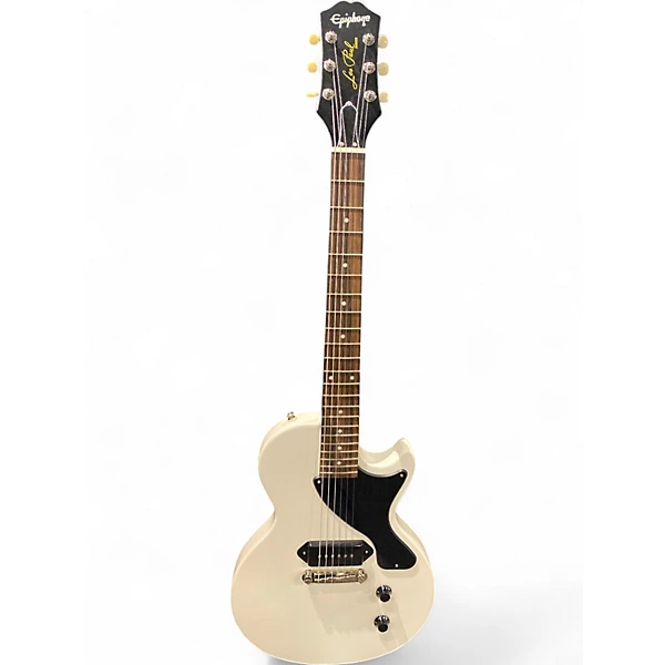 Used Epiphone Billy Joe Armstrong Les Paul Junior White Solid Body Electric Guitar