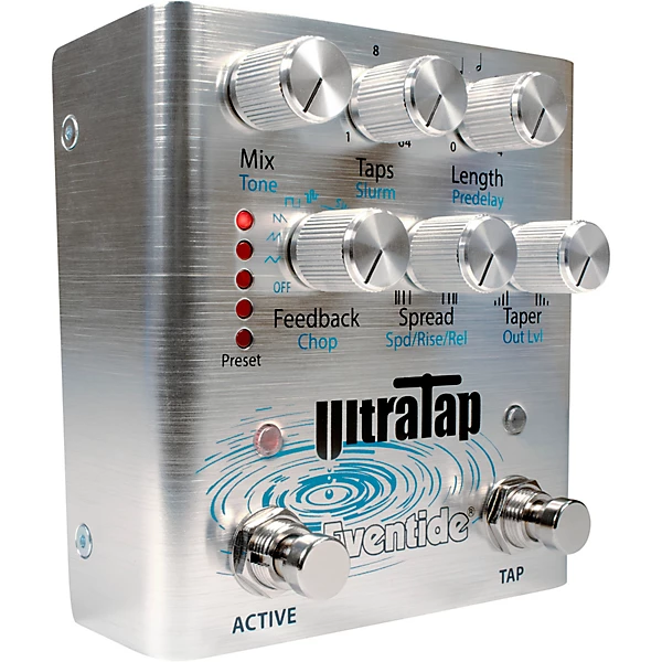 Eventide UltraTap Delay/Reverb Multi-Tap Effects Pedal Silver 4 Eventide UltraTap Delay/Reverb Multi-Tap Effects Pedal Silver