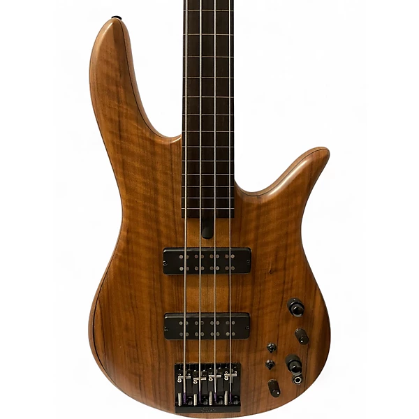 Used 2020s Fodera fRETLESS MONARCH 4 STRING CLEAR SATIN Electric Bass Guitar 4 Used 2020s Fodera fRETLESS MONARCH 4 STRING CLEAR SATIN Electric Bass Guitar