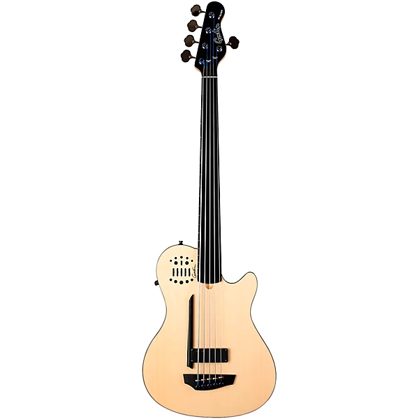 Godin A5 Ultra 5-String Fretless Acoustic-Electric Bass Natural 6 Godin A5 Ultra 5-String Fretless Acoustic-Electric Bass Natural