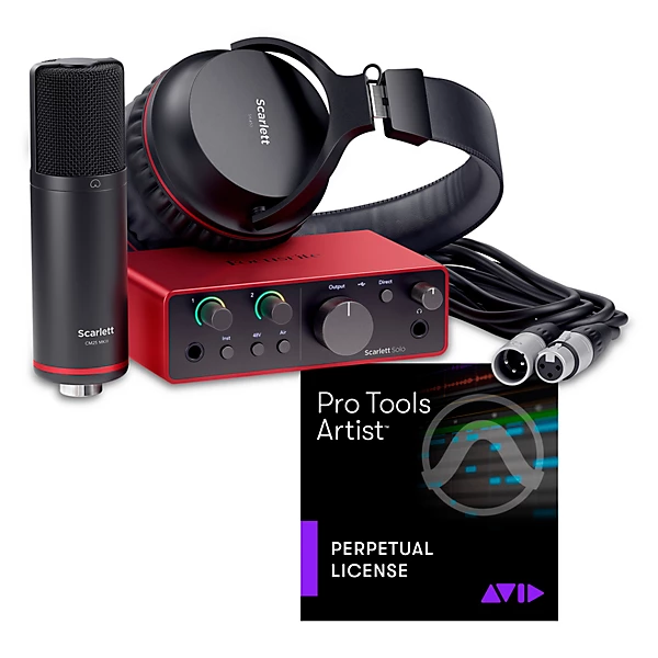 Focusrite Scarlett Studio Pack Gen 4 With AVID Pro Tools Artist Perpetual License Solo Studio Pack
