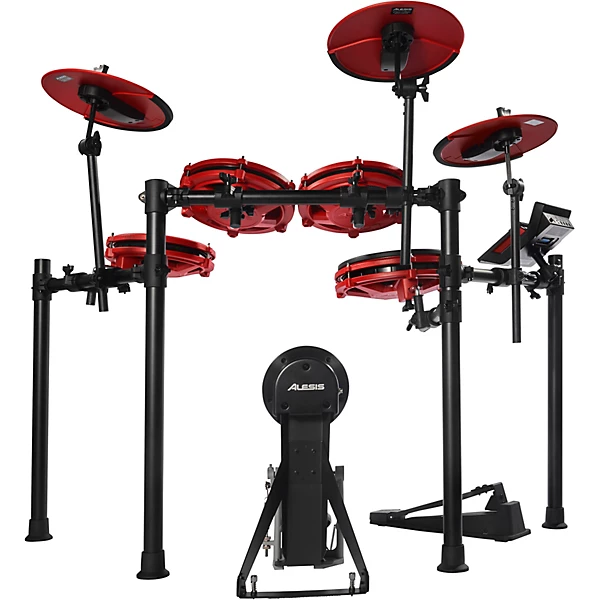 Alesis Nitro Max 8-Piece Electronic Drum Set With Bluetooth and BFD Sounds Red 6 Alesis Nitro Max 8-Piece Electronic Drum Set With Bluetooth and BFD Sounds Red