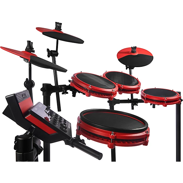 Alesis Nitro Max 8-Piece Electronic Drum Set With Bluetooth and BFD Sounds Red 8 Alesis Nitro Max 8-Piece Electronic Drum Set With Bluetooth and BFD Sounds Red