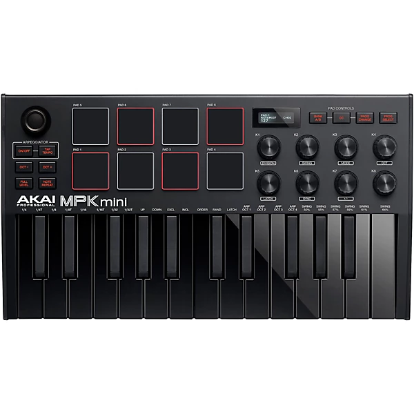 Akai Professional MPC ONE+ Standalone Production Center With MPK mini mk3 and Headphones Black on Black 4 Akai Professional MPC ONE+ Standalone Production Center With MPK mini mk3 and Headphones Black on Black