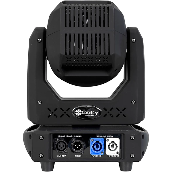 ColorKey Mover Spot 150 2-Pack Bundle With Flight Case Trolley - All Black 12 ColorKey Mover Spot 150 2-Pack Bundle With Flight Case Trolley - All Black