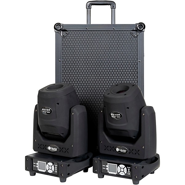 ColorKey Mover Spot 150 2-Pack Bundle With Flight Case Trolley - All Black 4 ColorKey Mover Spot 150 2-Pack Bundle With Flight Case Trolley - All Black