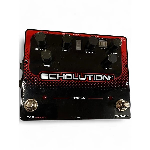 Used Pigtronix Echolution Analog Delay Effect Pedal