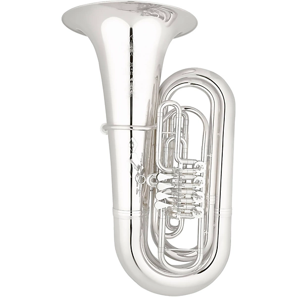 Eastman Eastman EBB825G Professional Series 4-Valve 5/4 BBb Tuba Silver plated Gold Brass Bell