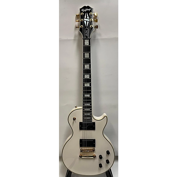 Used Epiphone Matt Heafy Les Paul Custom bone white Solid Body Electric Guitar