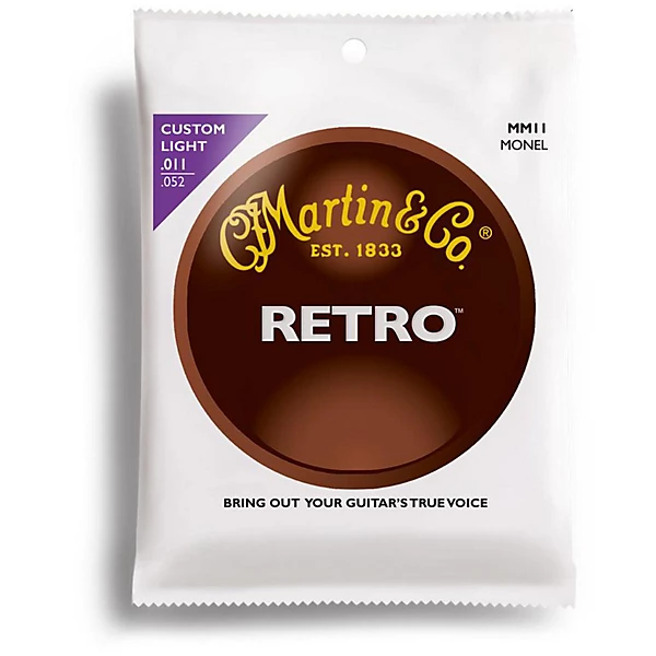 Martin MM11 Retro Series Custom Light Acoustic Guitar Strings