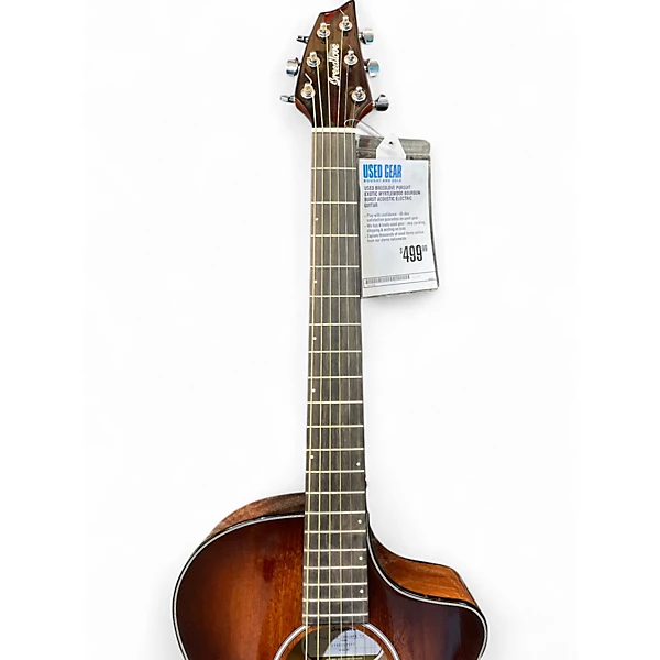 Used Breedlove Pursuit Exotic Myrtlewood Bourbon Burst Acoustic Electric Guitar 6 Used Breedlove Pursuit Exotic Myrtlewood Bourbon Burst Acoustic Electric Guitar