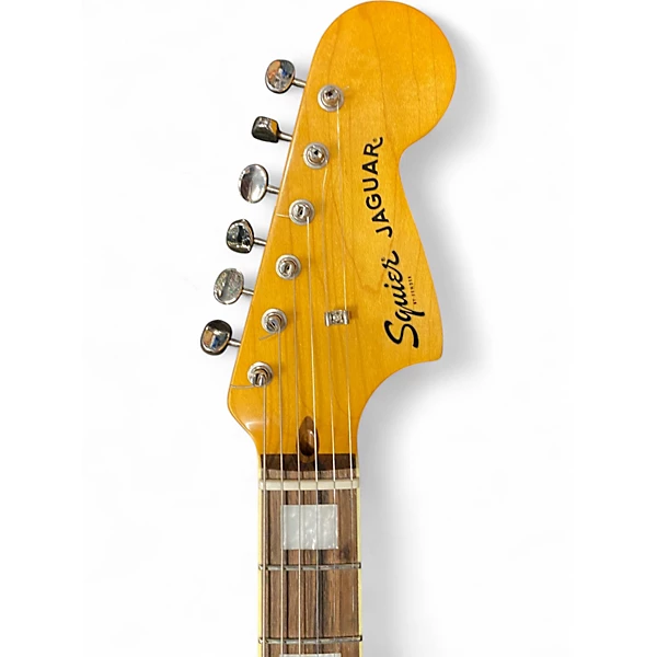 Used Squier jaguar Whale Blue Solid Body Electric Guitar 6 Used Squier jaguar Whale Blue Solid Body Electric Guitar