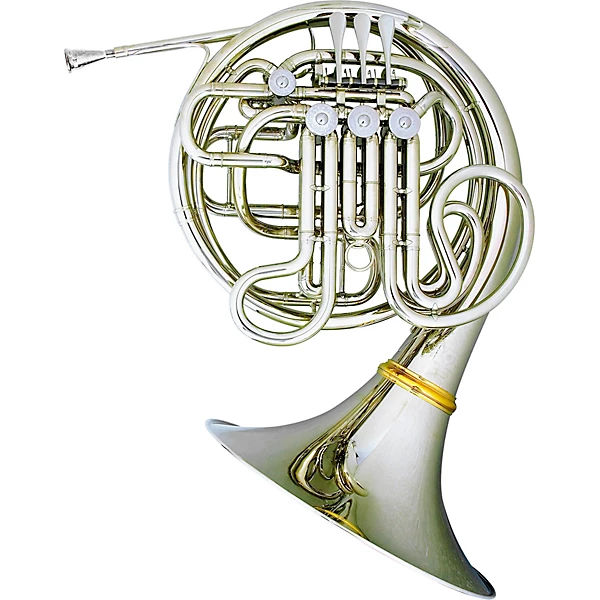 Hans Hoyer 6802NSA Heritage Kruspe Style Series Double Horn with String Linkage and Detachable Bell Nickel Silver Detachable Bell