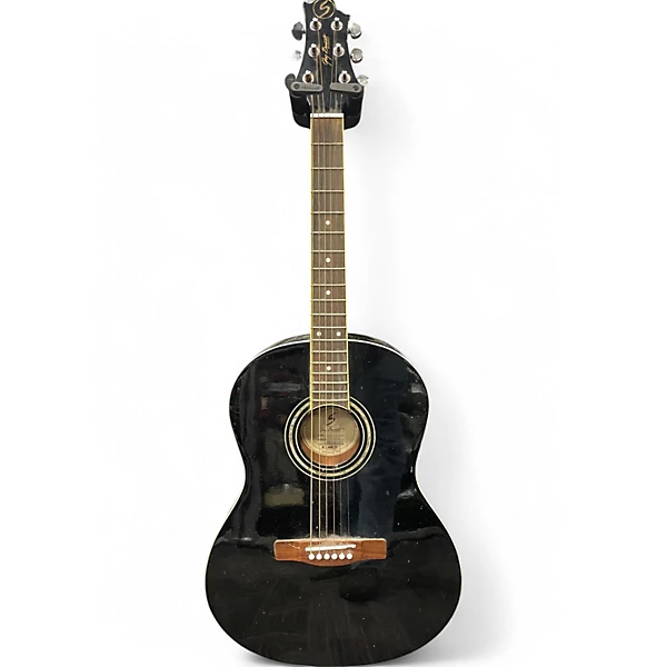 Used Samick ST9-1/BK Black Acoustic Guitar