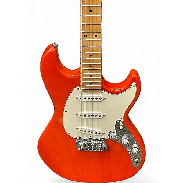 Used 2021 G&L Fullerton Deluxe-Skyhawk Clear Orange Solid Body Electric Guitar 4 Used 2021 G&L Fullerton Deluxe-Skyhawk Clear Orange Solid Body Electric Guitar