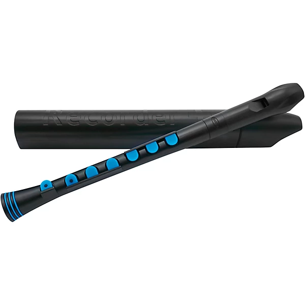 Nuvo Recorder+ German Fingering With Hard Case Black/Blue