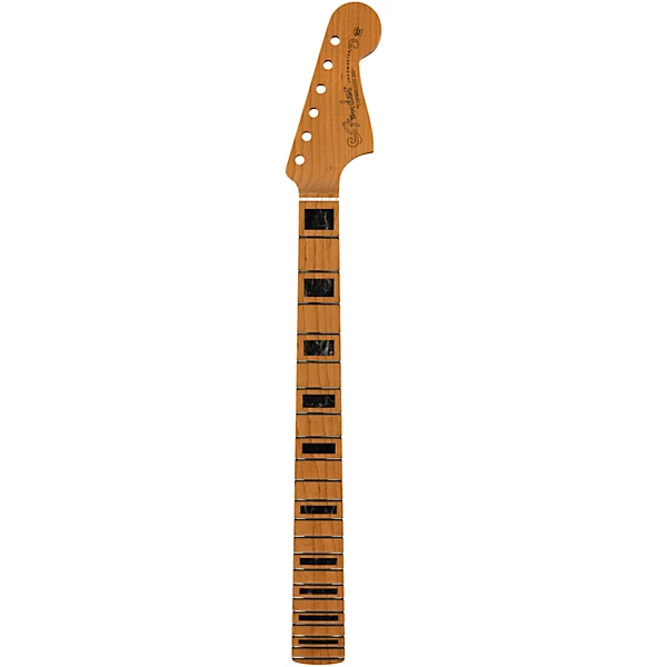 Fender Roasted Jazzmaster Neck, Block Inlays, 22 Medium Jumbo Frets, 9.5 Radius, Modern C Shape Natural