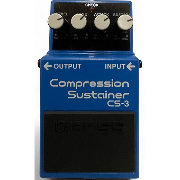 Used BOSS CS3 Compressor Sustainer Effect Pedal 4 Used BOSS CS3 Compressor Sustainer Effect Pedal