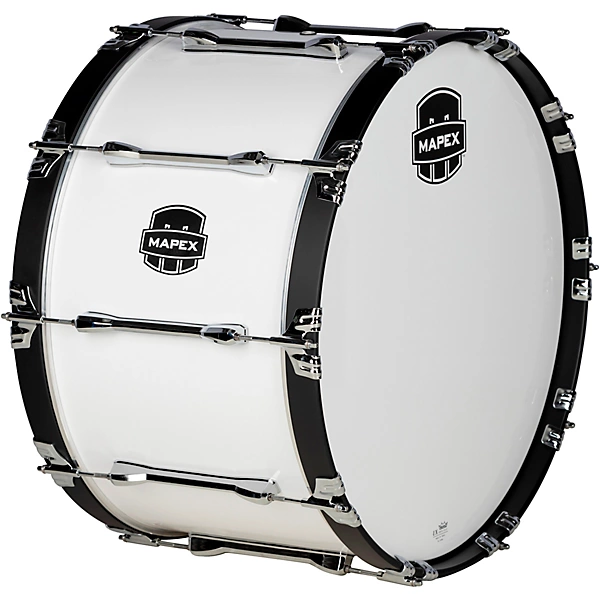 Mapex Qualifier Series Marching Bass Drum 28 in. Gloss White
