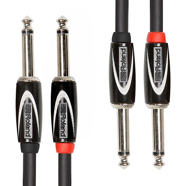 Roland Black Series Dual 1/4 Interconnect Cable 3 ft. Black