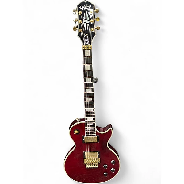 Used Epiphone LES PAUL ALEX LIFESON CUSTOM AXCESS Ruby Solid Body Electric Guitar