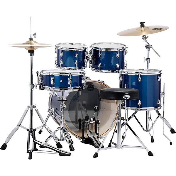 Mapex Venus 5-Piece Fusion Drum Set With Hardware and Cymbals Blue Sky Sparkle 4 Mapex Venus 5-Piece Fusion Drum Set With Hardware and Cymbals Blue Sky Sparkle