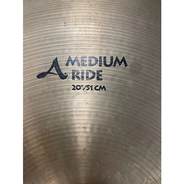 Used Zildjian 20in A Series Medium Ride Cymbal 4 Used Zildjian 20in A Series Medium Ride Cymbal
