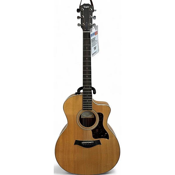 Used Taylor 214CE Natural Acoustic Electric Guitar