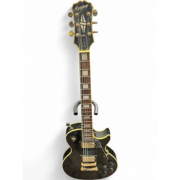 Used Epiphone Les Paul Custom Black Solid Body Electric Guitar