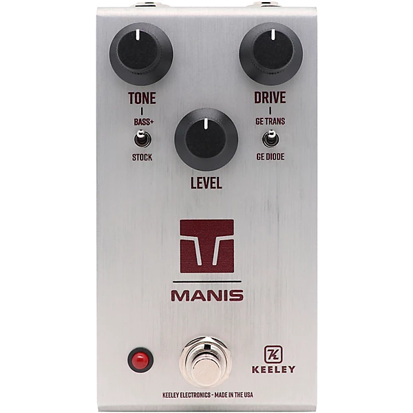 Keeley Manis Overdrive Effects Pedal Silver