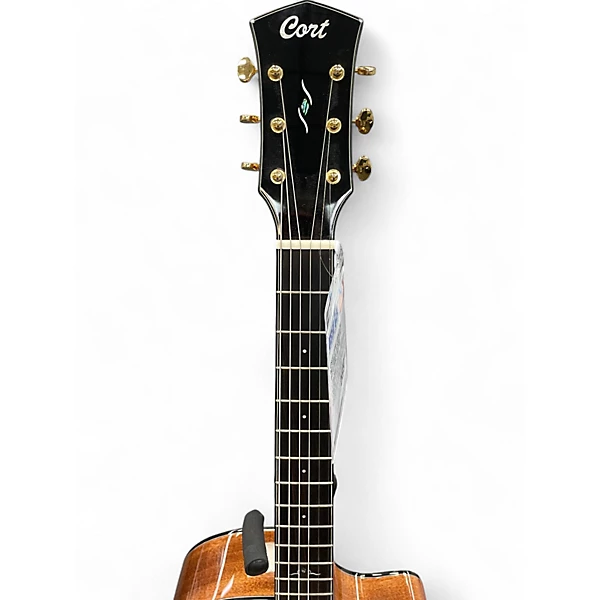 Used Cort GOLD A6 Natural Acoustic Electric Guitar 6 Used Cort GOLD A6 Natural Acoustic Electric Guitar
