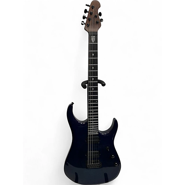 Used Sterling by Music Man JP150DQM Cerulean Blue Solid Body Electric Guitar 4 Used Sterling by Music Man JP150DQM Cerulean Blue Solid Body Electric Guitar