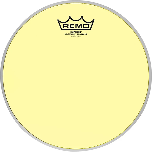 Remo Emperor Colortone Crimplock Yellow Tenor Drum Head 10 in.