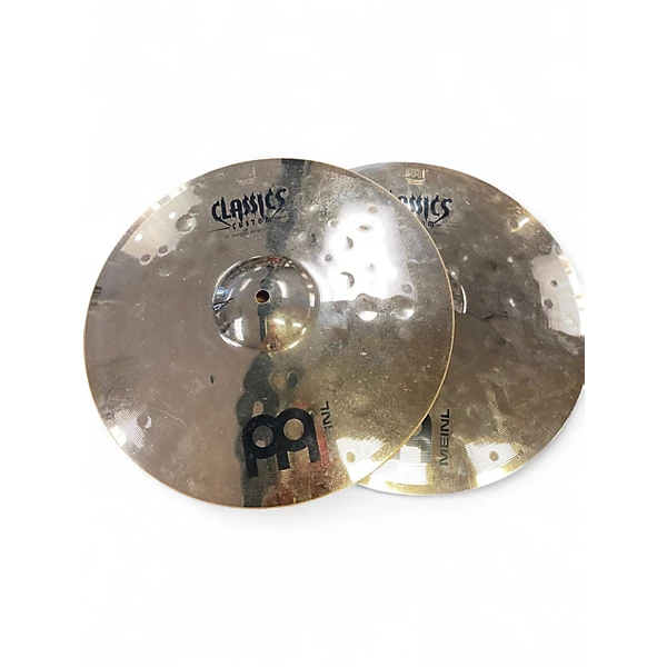 Used MEINL 14in Classics Custom Extreme Metal Hi Hat Set Cymbal