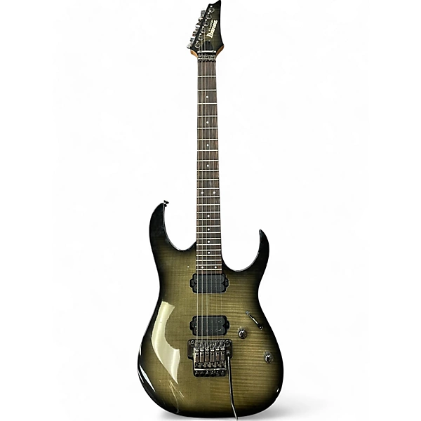 Used Ibanez RG1421FB Royal Olive Solid Body Electric Guitar