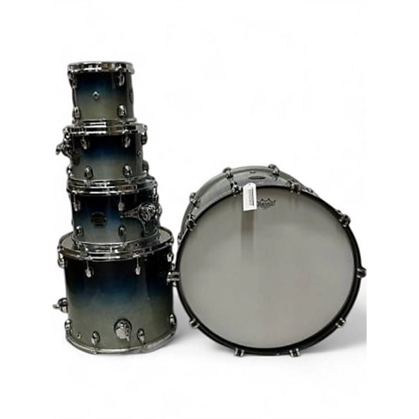 Used Mapex 5 Piece SATURN BLUE TEAL FADE Drum Kit
