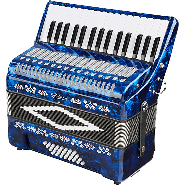 SofiaMari SM-3232 32 Piano 32 Bass Accordion Dark Blue Pearl 6 SofiaMari SM-3232 32 Piano 32 Bass Accordion Dark Blue Pearl