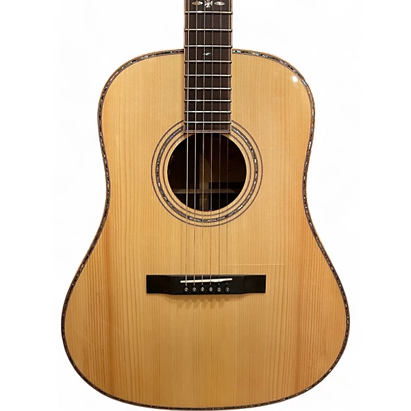 Used Hozen/maestro Traditional Series Slope Shoulder Dread Natural Acoustic Guitar