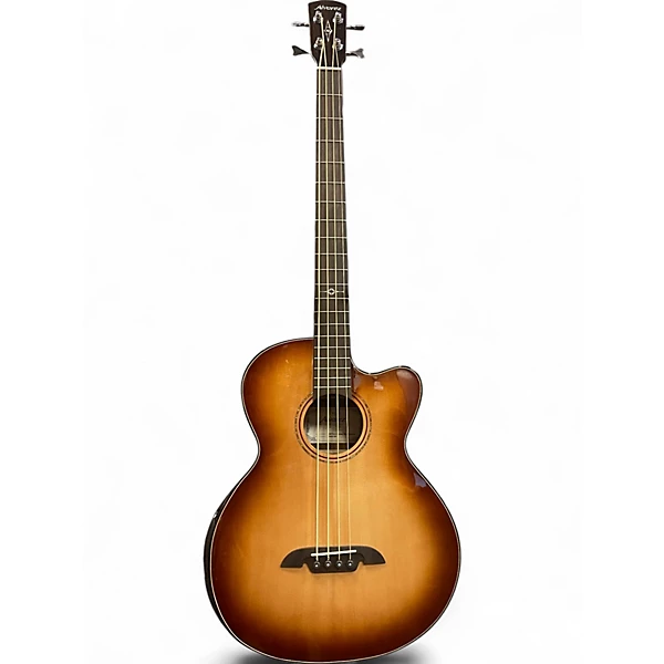 Used Alvarez AEB70ce Armrest Artist Elite Shadowburst Acoustic Bass Guitar