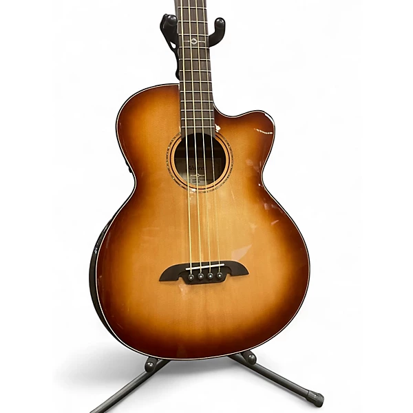 Used Alvarez AEB70ce Armrest Artist Elite Shadowburst Acoustic Bass Guitar 4 Used Alvarez AEB70ce Armrest Artist Elite Shadowburst Acoustic Bass Guitar