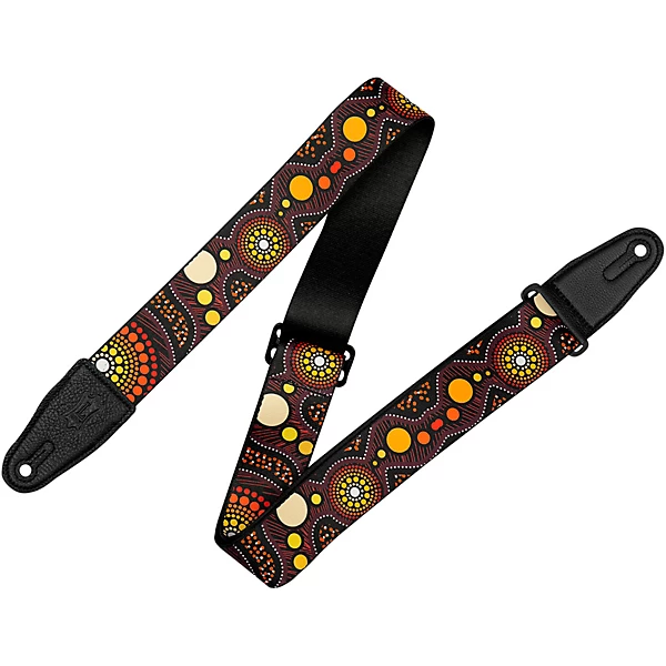 Levy's 2 Down Under Series Polyester Guitar Strap Sunset