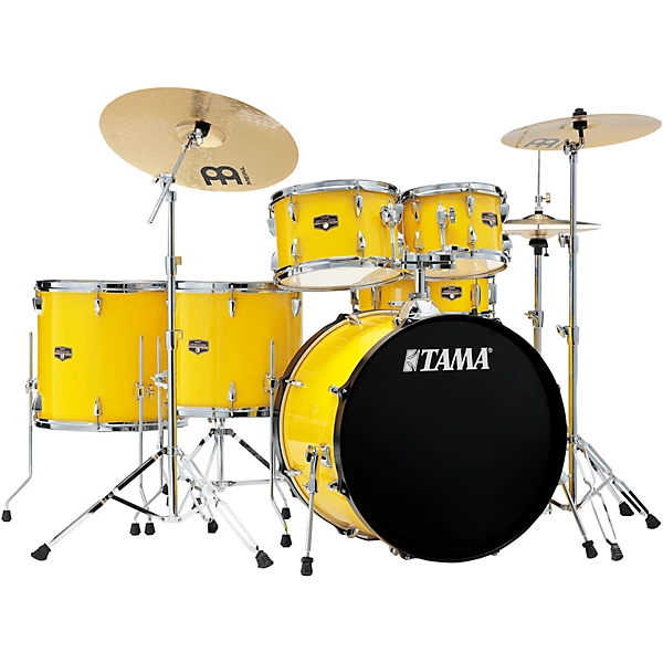 TAMA Imperialstar 6-Piece Complete Drum Set With 22 Bass Drum Electric Yellow