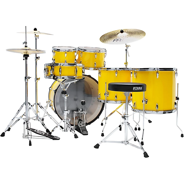 TAMA Imperialstar 6-Piece Complete Drum Set With 22 Bass Drum Electric Yellow 4 TAMA Imperialstar 6-Piece Complete Drum Set With 22 Bass Drum Electric Yellow