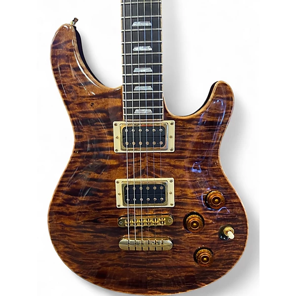 Used 2010s Peavey USA Custom Signature Series EXP tigers eye Solid Body Electric Guitar 4 Used 2010s Peavey USA Custom Signature Series EXP tigers eye Solid Body Electric Guitar