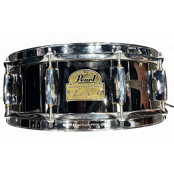 Used Pearl 14X6 Chad Smith Snare Black Chrome Drum